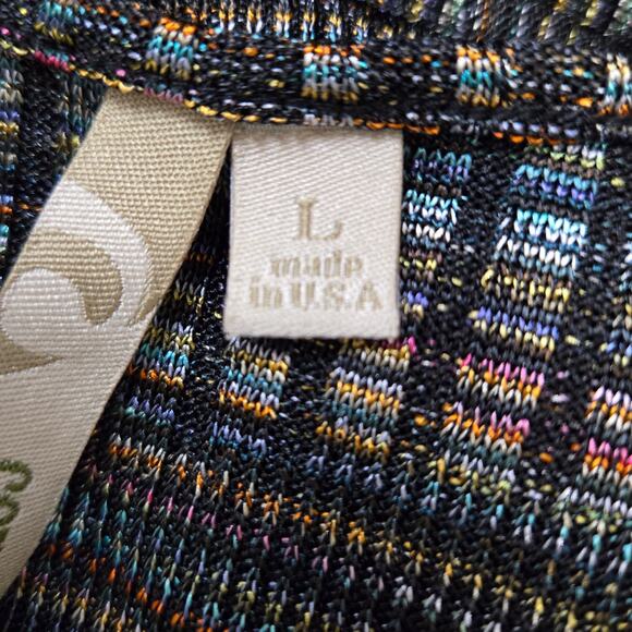 Comfy U.S.A. Women's Multicolor Long Pullover Round Neck Long Sleeve Size L - Picture 8 of 9